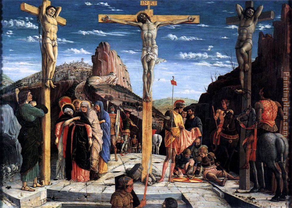 Crucifixion Andrea Mantegna painting - Andrea Mantegna Crucifixion Andrea Mantegna art painting